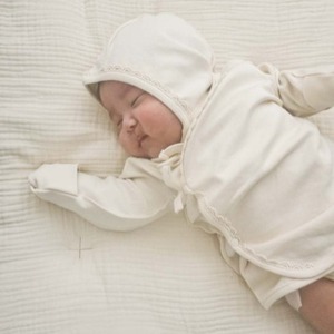 오가닉 신생아 출산 선물 속싸개 배냇저고리 보넷 GOTS 에코써트인증